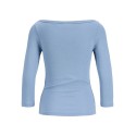 JJXX Star 3/4 boatneck bluse - Faded Denim