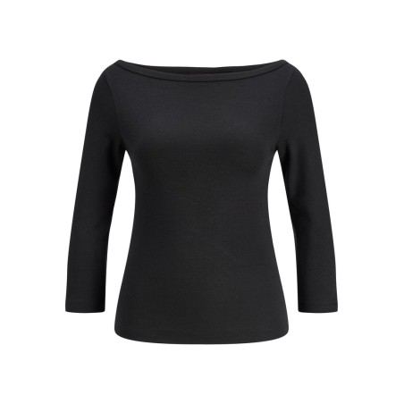 JJXX Star 3/4 boatneck bluse - Black