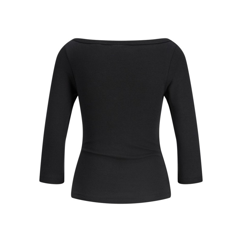 JJXX Star 3/4 boatneck bluse - Black