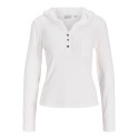JJXX Henna langærmet hoodie bluse - Cloud Dancer
