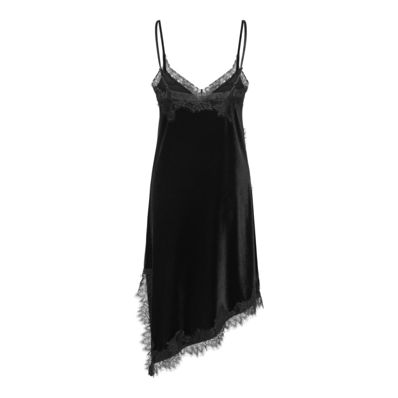 JDY Valerie velvet blonde kjole - Black