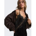 JDY Valerie velvet blonde kjole - Black