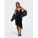 JDY Valerie velvet blonde kjole - Black