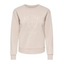 JDY Paris langærmet sweatshirt - Oatmeal