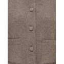 JDY Kimie langærmet strik cardigan - Mulch