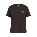 ONLY CARMAKOMA Esy kortærmet T-shirt - Coffee Bean / Chaos