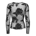 JDY Casablanca langærmet bluse - Black