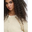 JDY Zoey Ella langærmet strik cardigan - Oatmeal / Monks Robe