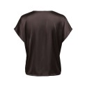 JDY Fifi kortærmet bluse - Chocolate Plum