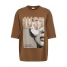 JDY Pisa kortærmet oversize print T-shirt - Bison: Just