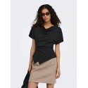 ONLY Ember kortærmet vandfald top - Black
