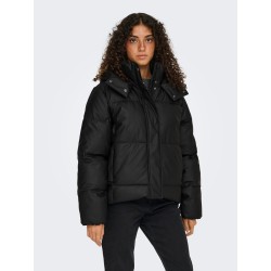 ONLY Agnes coated pufferjakke - Black