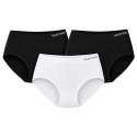 VANTING PLUS Shape up dametrusser 3 pak - Black / Black / White