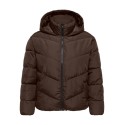 ONLY CARMAKOMA Clair kort pufferjakke - Chocolate Brown