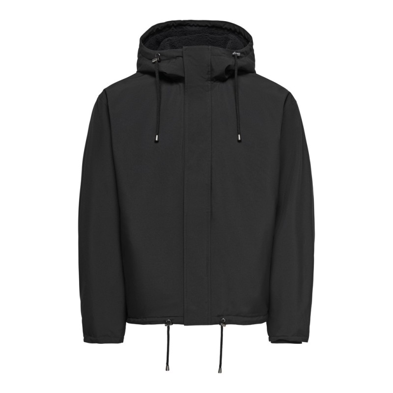 ONLY & SONS Alex kort vinterjakke - Black