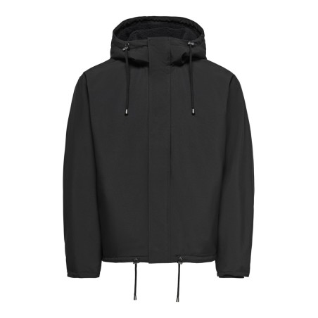 ONLY & SONS Alex kort vinterjakke - Black