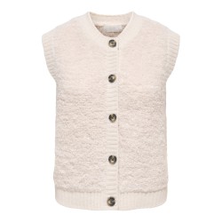 JDY Eira life on button strikvest - Birch