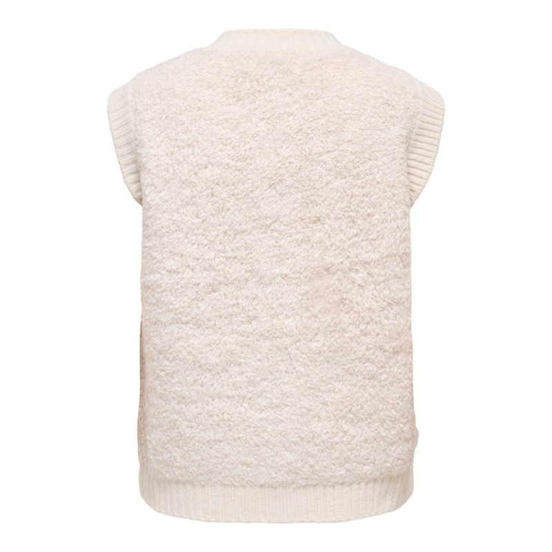 JDY Eira life on button strikvest - Birch