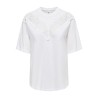 ONLY Vivvi blonde T-shirt - Cloud Dancer / Cloud Dancer Lace