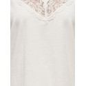 ONLY Vivvi blonde T-shirt - Cloud Dancer / Cloud Dancer Lace