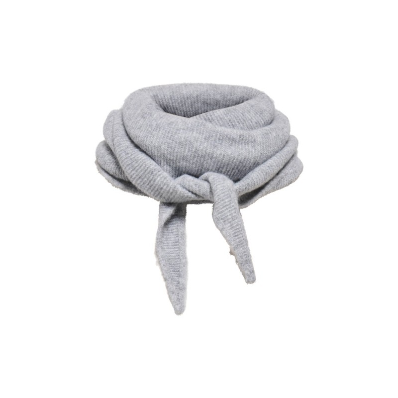 ONLY Bolette strikket halstørklæde - Light Grey Melange