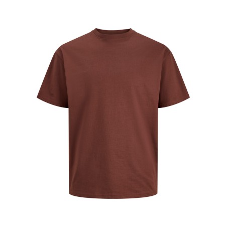 JACK & JONES Organic relaxed kortærmet T-shirt - Bitter Chocolate