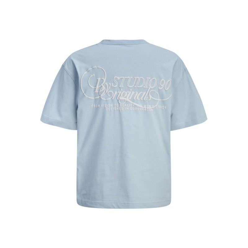 JACK & JONES Junior Niagara Typo T-shirt - Cashmere Blue