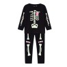 NAME IT MINI Halloween Skelet Sæt - Sort / Pink