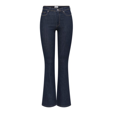 ONLY Wauw flared rinse denim jeans - Dark Blue Denim