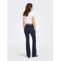 ONLY Wauw flared rinse denim jeans - Dark Blue Denim