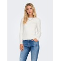 ONLY Riley langærmet bluse - Cloud Dancer