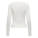 ONLY Riley langærmet bluse - Cloud Dancer
