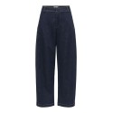 ONLY Clair barrel denim jeans - Dark Blue Denim / Rinse
