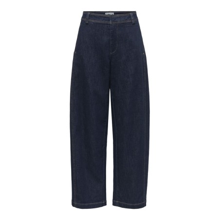 ONLY Clair barrel denim jeans - Dark Blue Denim / Rinse