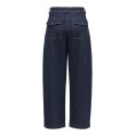 ONLY Clair barrel denim jeans - Dark Blue Denim / Rinse