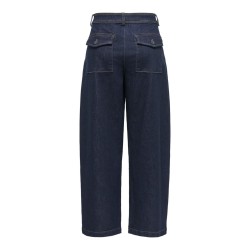 ONLY Clair barrel denim jeans - Dark Blue Denim / Rinse