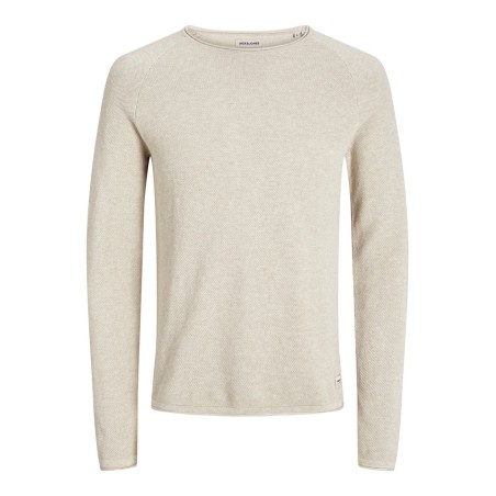 JACK & JONES Hill Strik Sweater - Oatmeal / Melange