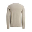 JACK & JONES Hill Strik Sweater - Oatmeal / Melange