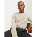 JACK & JONES Hill Strik Sweater - Oatmeal / Melange