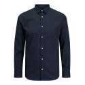 JACK & JONES PLUS Joe plain krotærmet skjorte - Navy Blazer