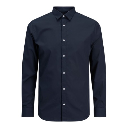 JACK & JONES PLUS Joe plain krotærmet skjorte - Navy Blazer