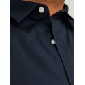 JACK & JONES PLUS Joe plain krotærmet skjorte - Navy Blazer