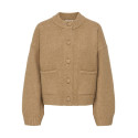 JDY Kimie langærmet strik cardigan - Camel