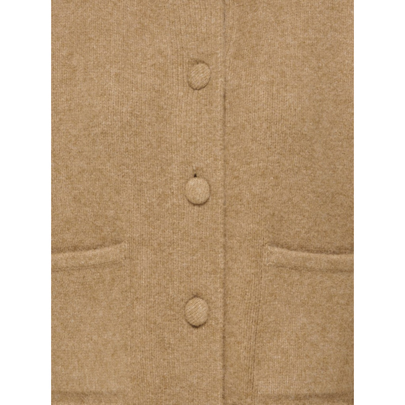 JDY Kimie langærmet strik cardigan - Camel
