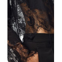 PIECES Norinne langærmet blonde bluse - Black