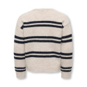 KIDS ONLY Sophie v-neck strikcardigan - Pumice Stone