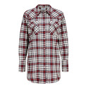 JJXX Jamie flannel waist skjorte - Madder Brown