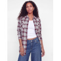 JJXX Jamie flannel waist skjorte - Madder Brown