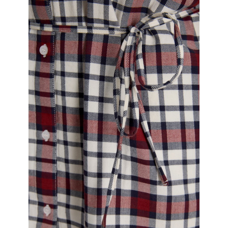 JJXX Jamie flannel waist skjorte - Madder Brown