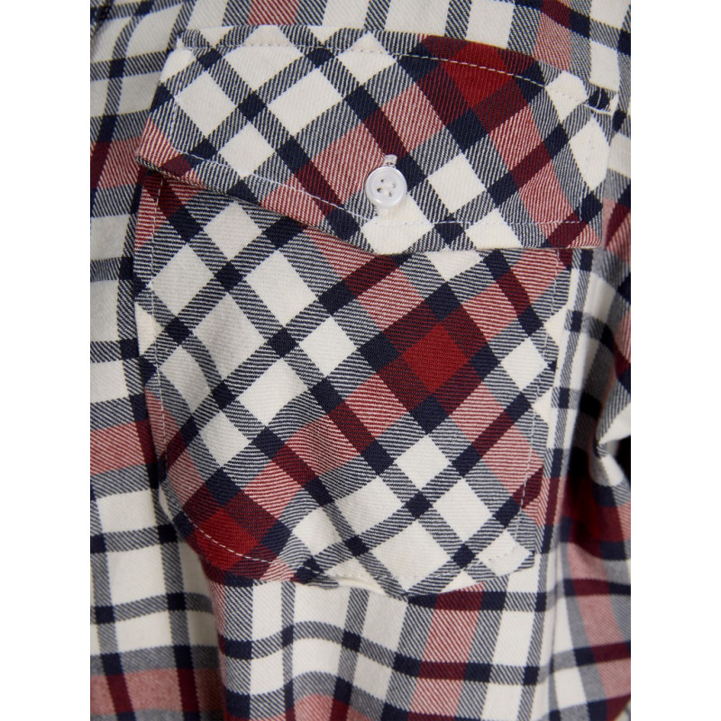 JJXX Jamie flannel waist skjorte - Madder Brown